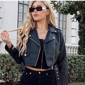 Faux leather forever 21 NEW jacket size L